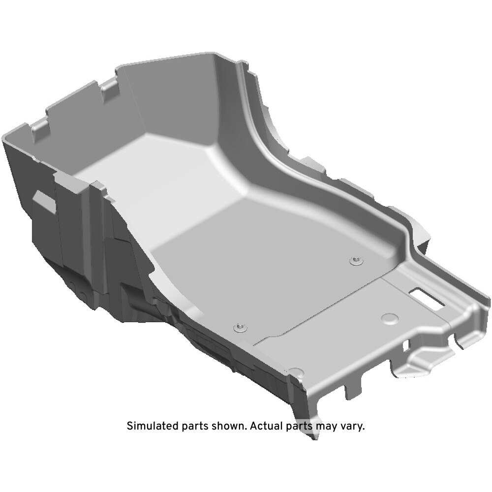 GM Genuine Parts Jet Black Front Passenger Side Floor Panel Carpet