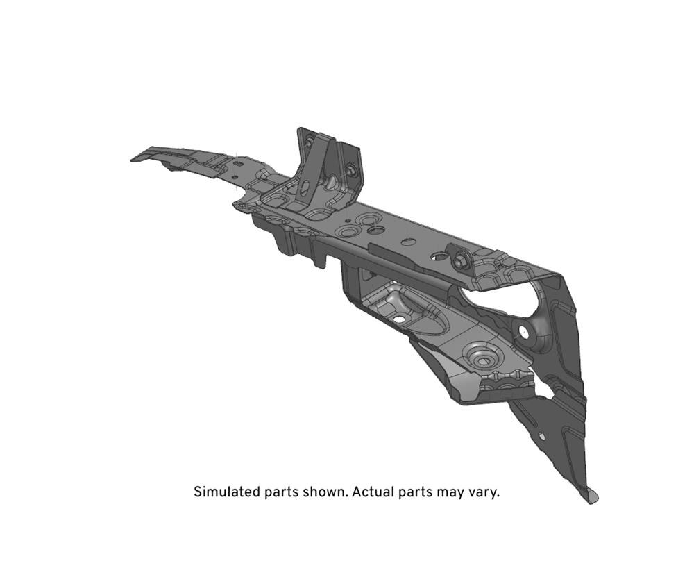 GM Genuine Parts Passenger Side Front Compartment Upper Side Rail
