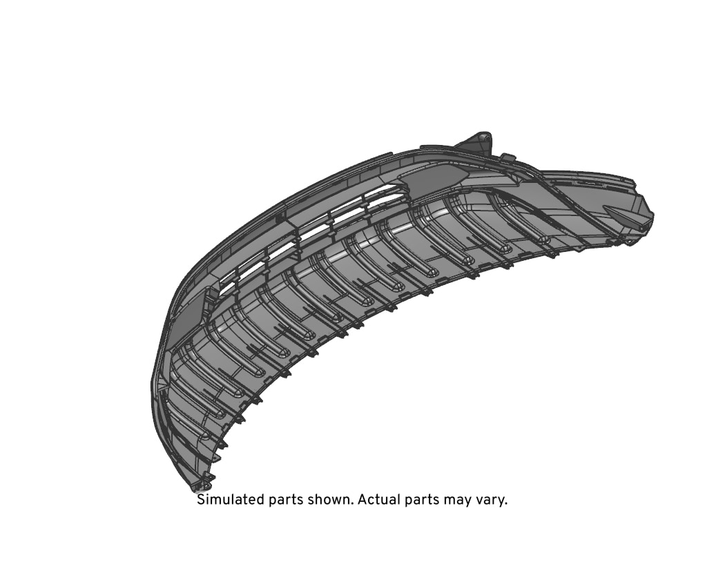 GM Genuine Parts Black Front Bumper Lower Fascia