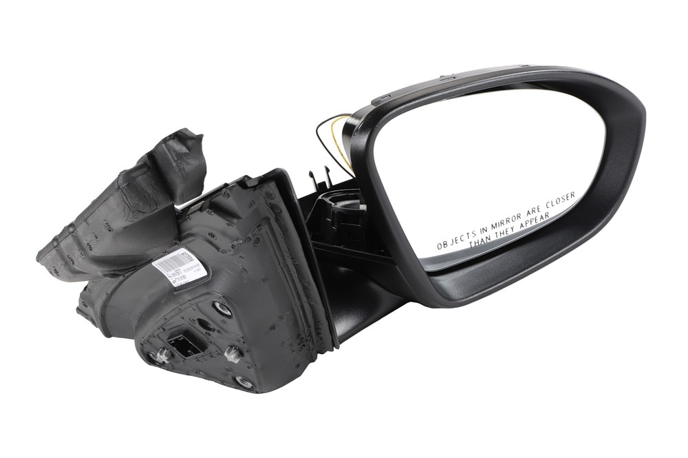 GM Genuine Parts Black Passenger Side Outside Rearview Mirror