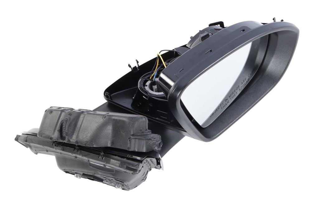 GM Genuine Parts Black Passenger Side Outside Rearview Mirror