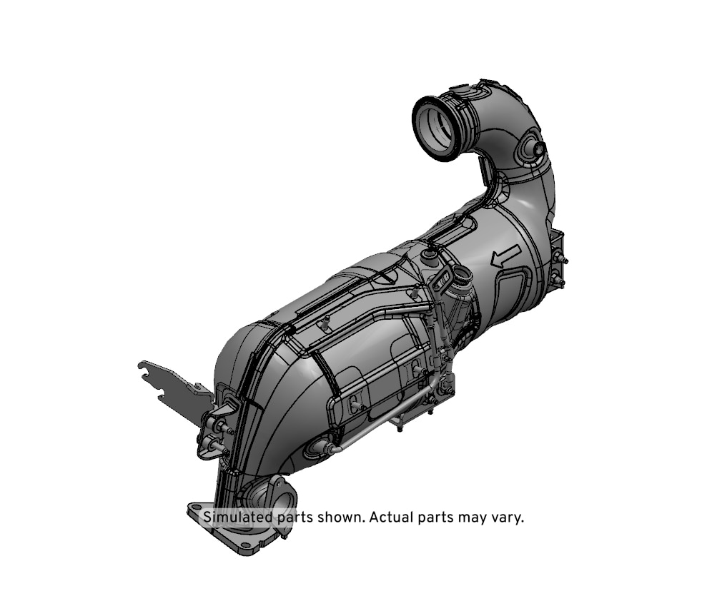GM Genuine Parts Nitrogen Oxides Catalytic Converter with Filter