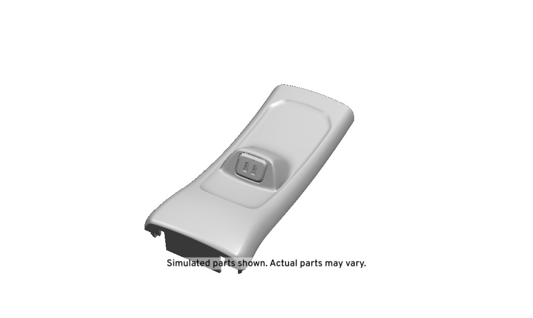 GM Genuine Parts Light Ash Gray Front Floor Console Rear Trim Panel