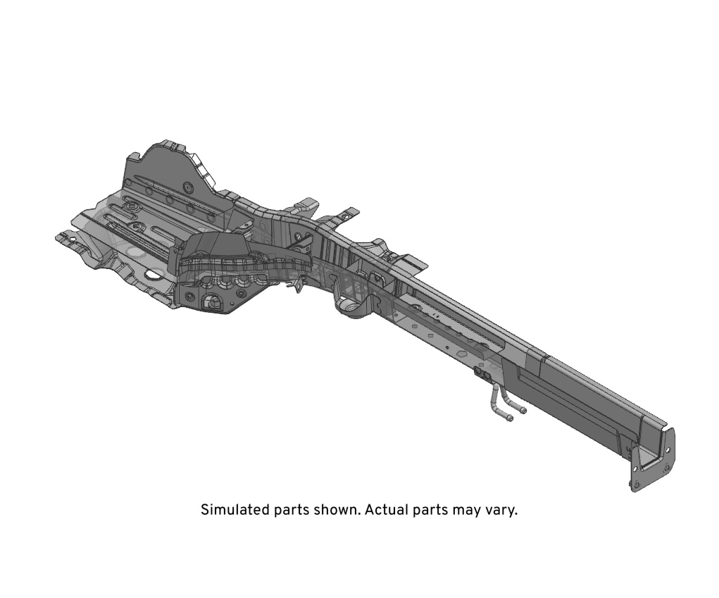 GM Genuine Parts Driver Side Underbody Rear Side Rail