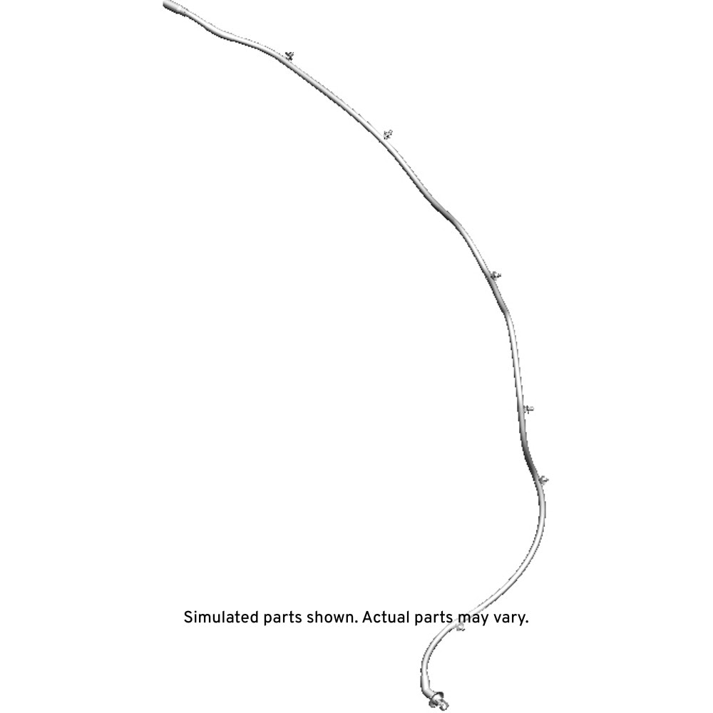 GM Genuine Parts Passenger Side Rear Sunroof Housing Drain Hose with Grommet and Clips