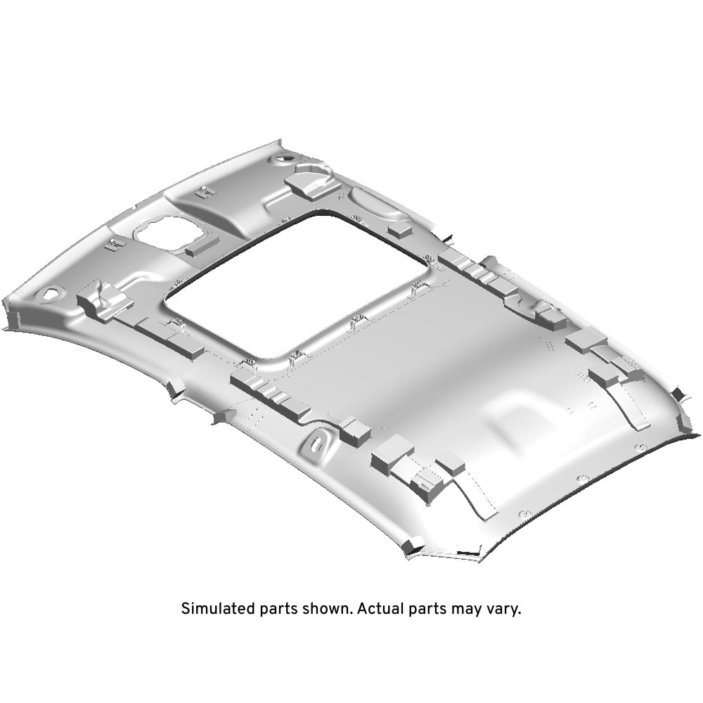 GM Genuine Parts Light Ash Gray Headlining Trim Panel