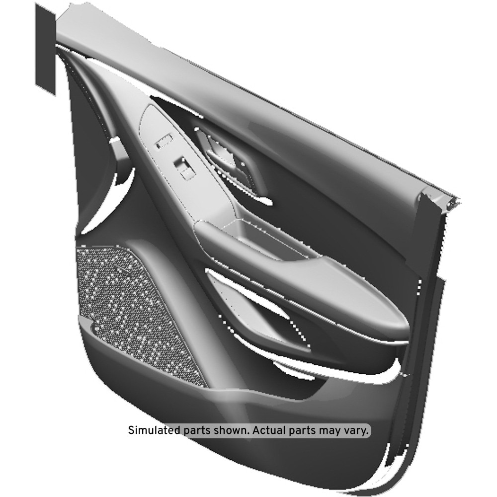 GM Genuine Parts Jet Black Front Passenger Side Door Trim