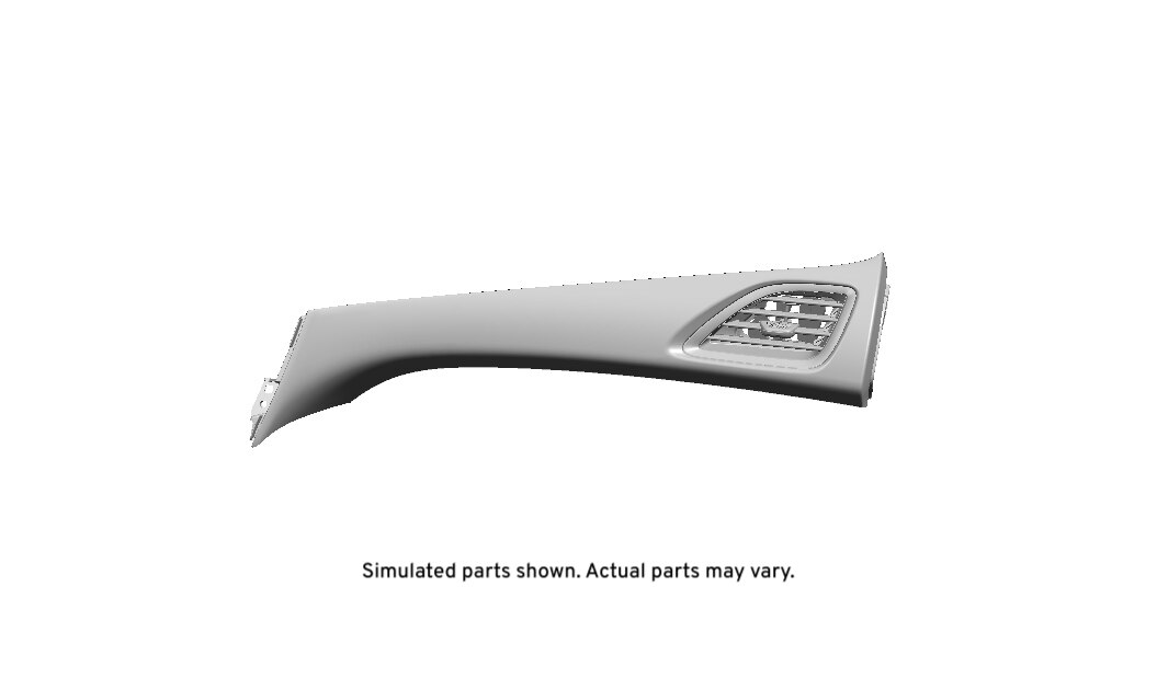 GM Genuine Parts Jet Black Passenger Side Instrument Panel Trim Plate Applique