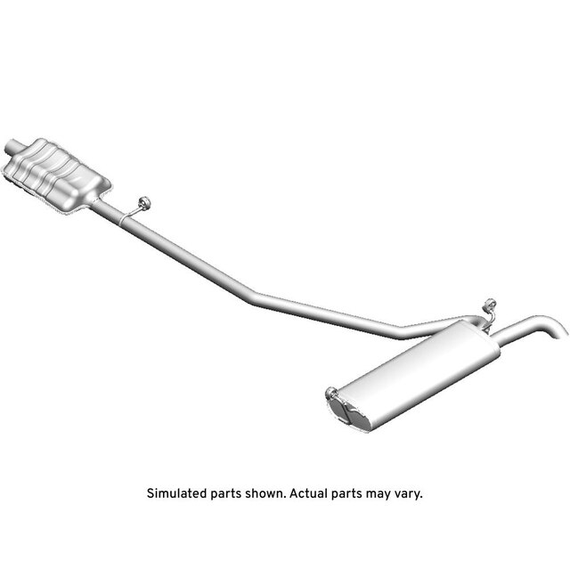 GM Genuine Parts Exhaust Muffler with Exhaust Pipe