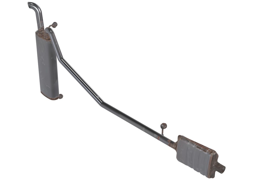 GM Genuine Parts Exhaust Muffler with Exhaust Pipe