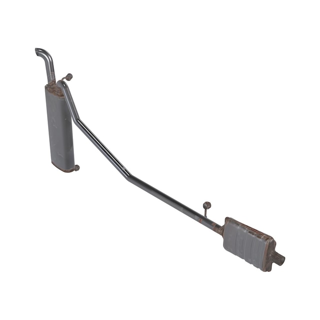 GM Genuine Parts Exhaust Muffler with Exhaust Pipe