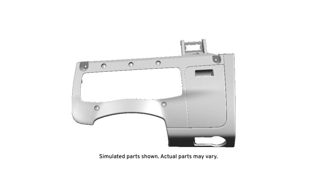 GM Genuine Parts Very Dark Pewter Instrument Panel Lower Center Trim Panel