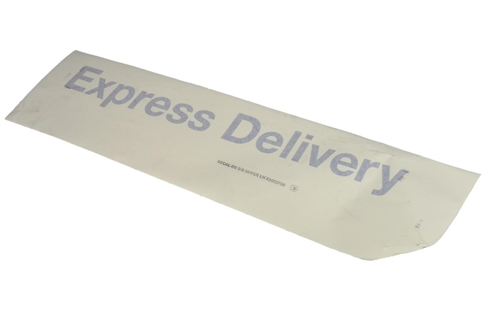 GM Genuine Parts Rear Driver Side Door Upper Express Delivery Decal