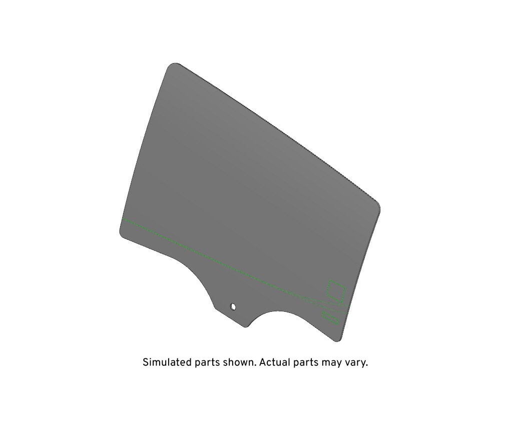 GM Genuine Parts Rear Driver Side Door Window