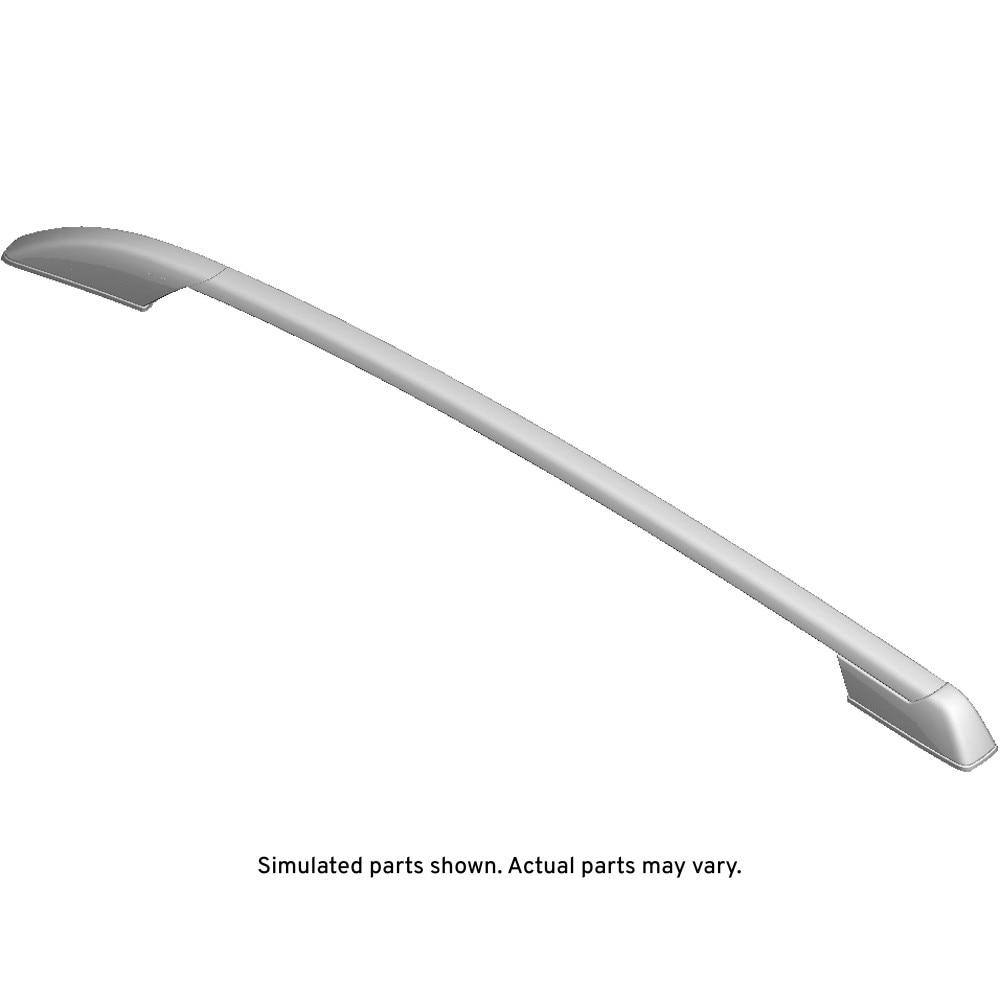 GM Genuine Parts Driver Side Roof Luggage Carrier Rail with Covers, Supports, Pads, Bolts, Retainers, and Bracket
