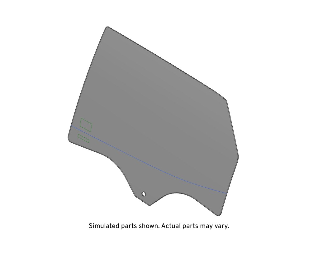 GM Genuine Parts Rear Driver Side Door Window
