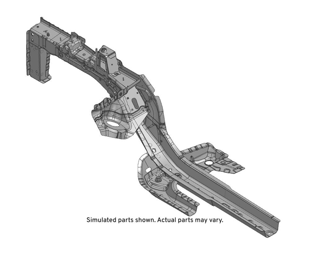 GM Genuine Parts Passenger Side Front Compartment Front Lower Side Rail
