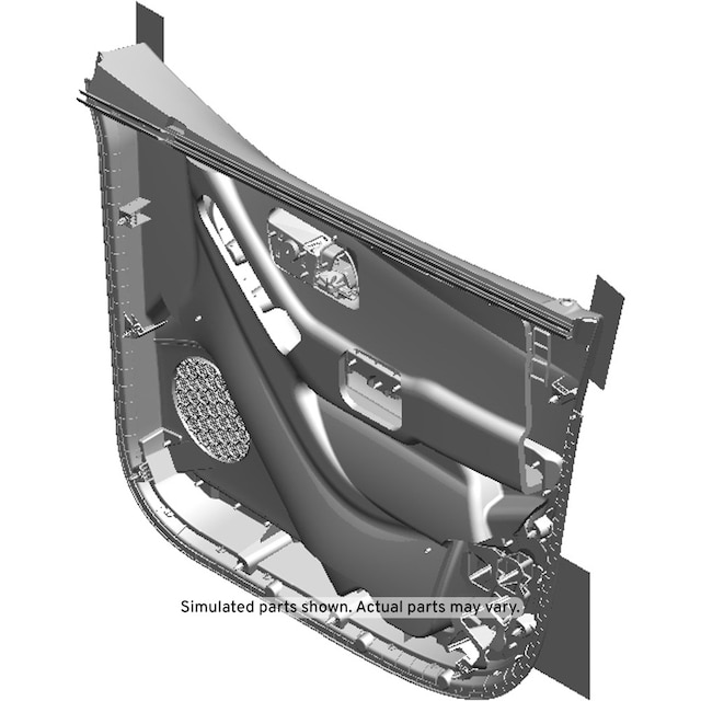 GM Genuine Parts Jet Black Front Driver Side Door Trim