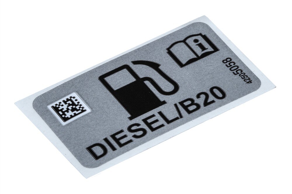 GM Genuine Parts Passenger Side Diesel Fuel Only Label