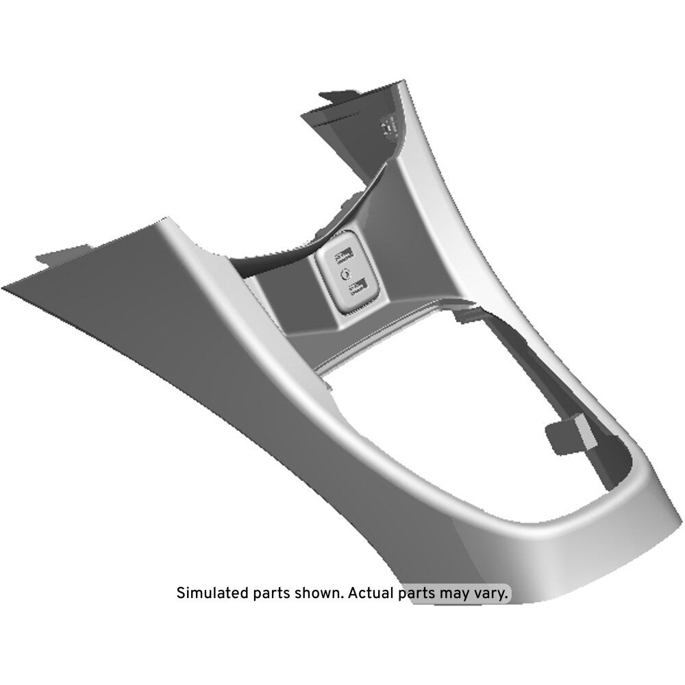 GM Genuine Parts Pewter Front Floor Console Trim Plate