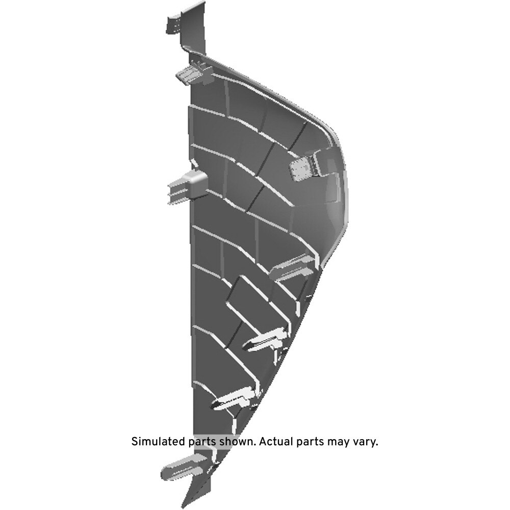 GM Genuine Parts Black Passenger Side Instrument Panel Outer Trim Cover