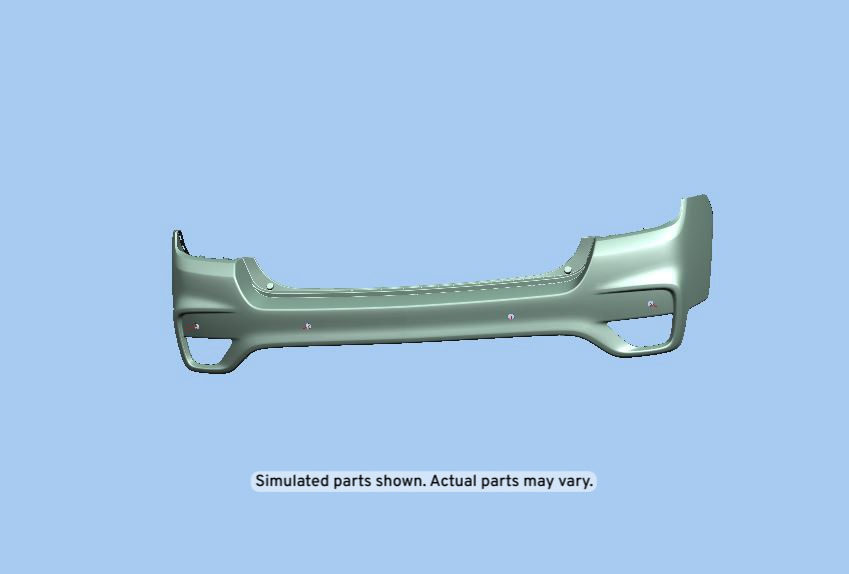 GM Genuine Parts Rear Upper Bumper Cover