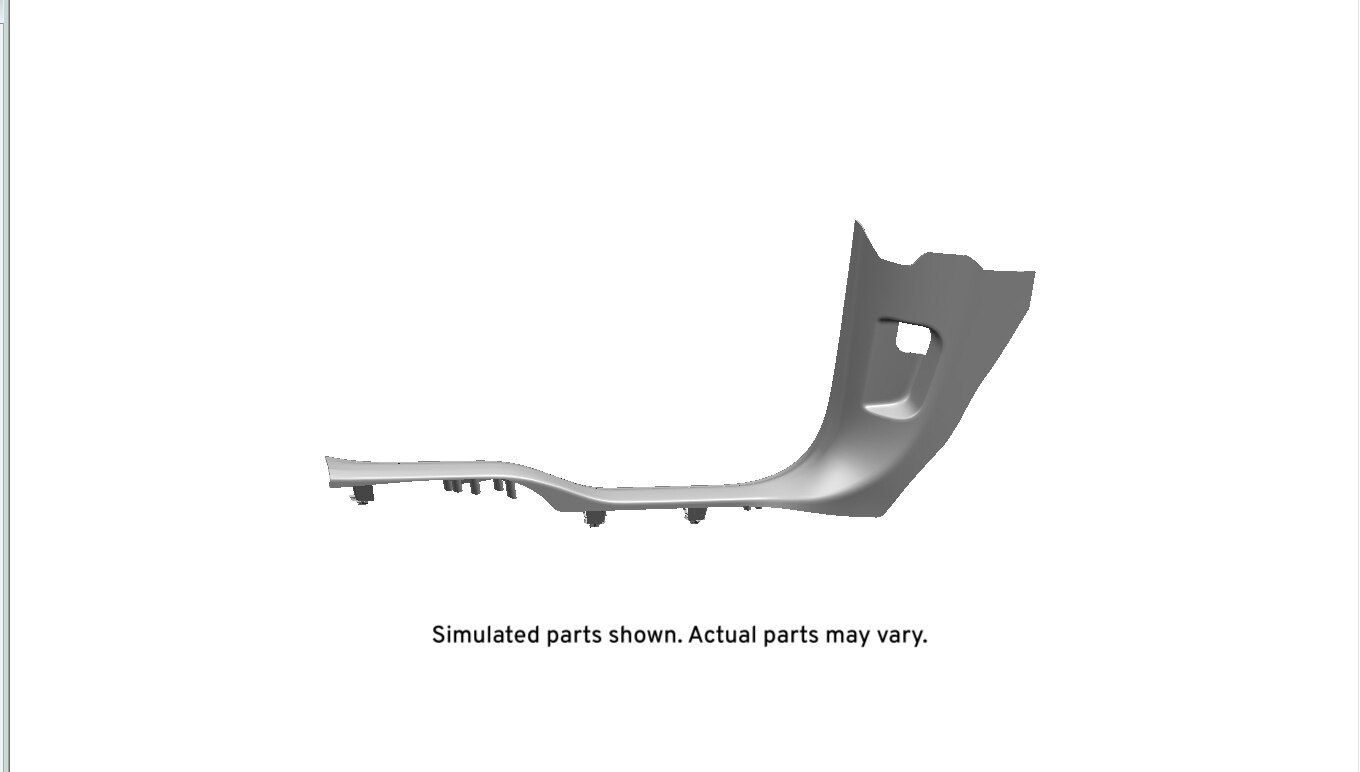 GM Genuine Parts Light Ash Gray Front Driver Side Door Sill Garnish Molding