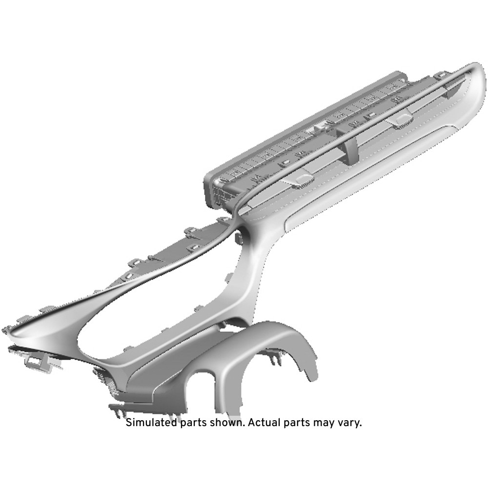GM Genuine Parts Jet Black Instrument Panel Steering Column Upper Trim Cover