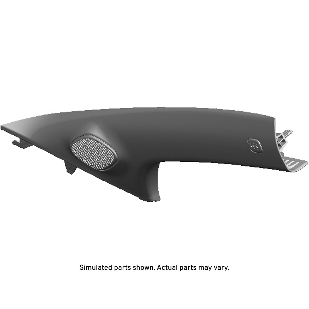 GM Genuine Parts Light Ash Gray Passenger Side Windshield Garnish Molding