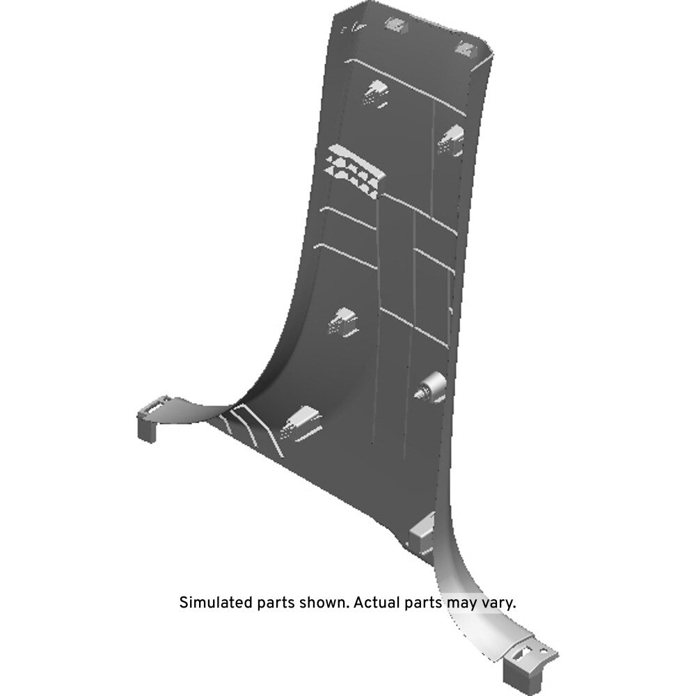 GM Genuine Parts Light Ash Gray Driver Side Center Pillar Lower Trim Panel