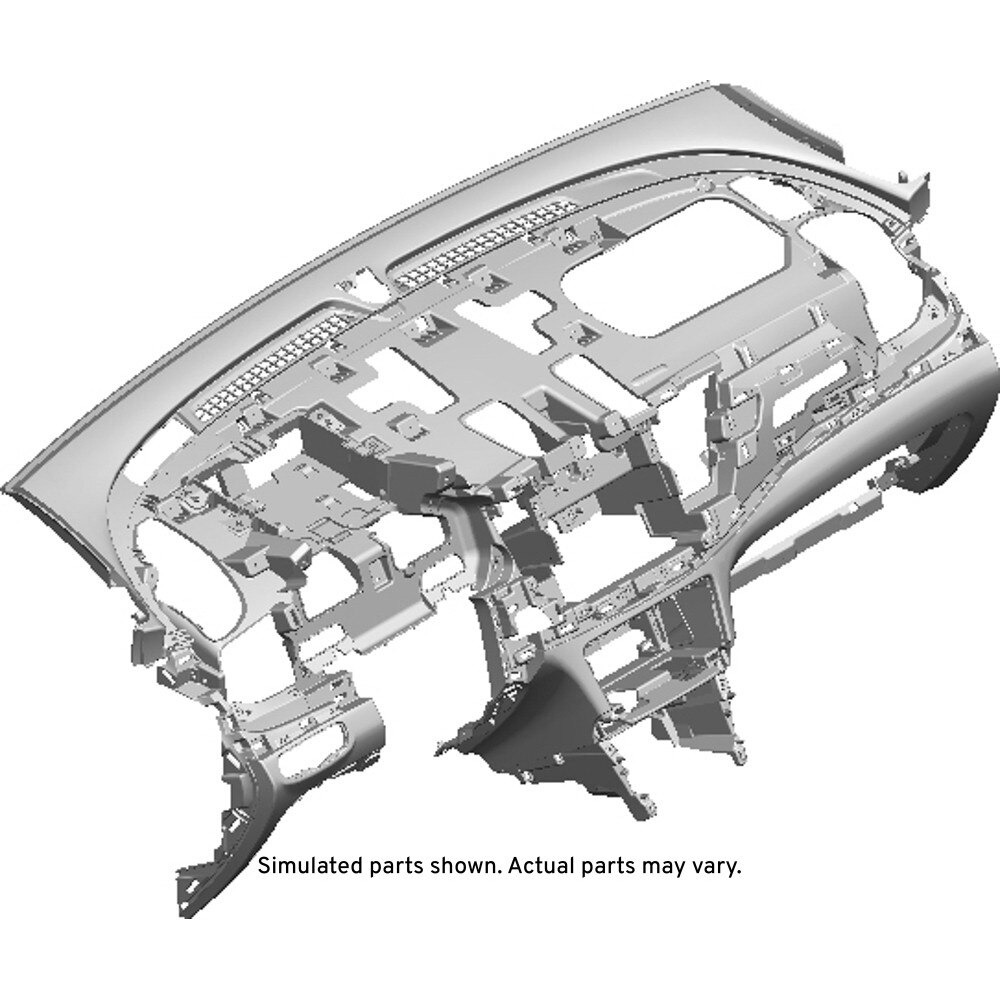 GM Genuine Parts Jet Black Instrument Panel Lower Trim Panel