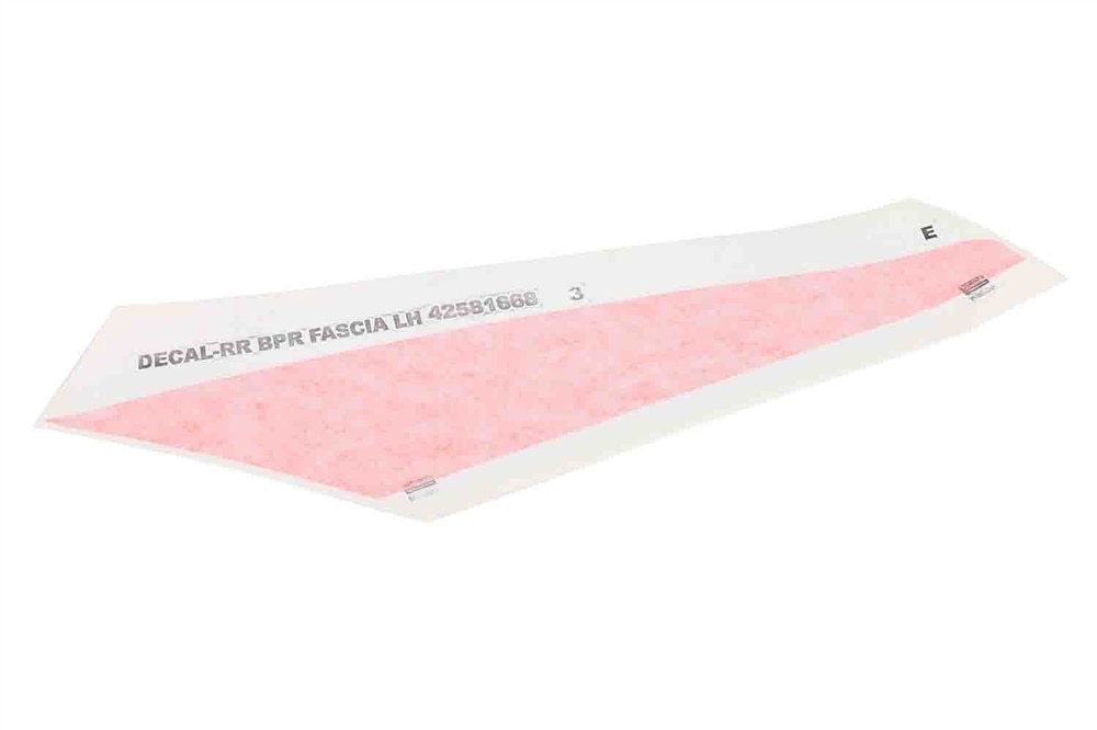 GM Genuine Parts Rear Driver Side Bumper Fascia Decal