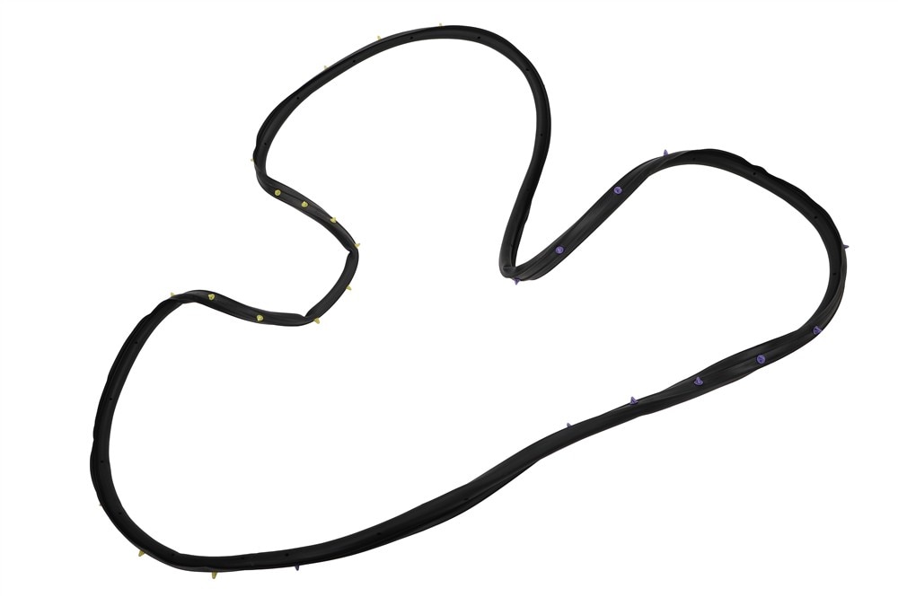 GM Genuine Parts Front Passenger Side Door Weatherstrip