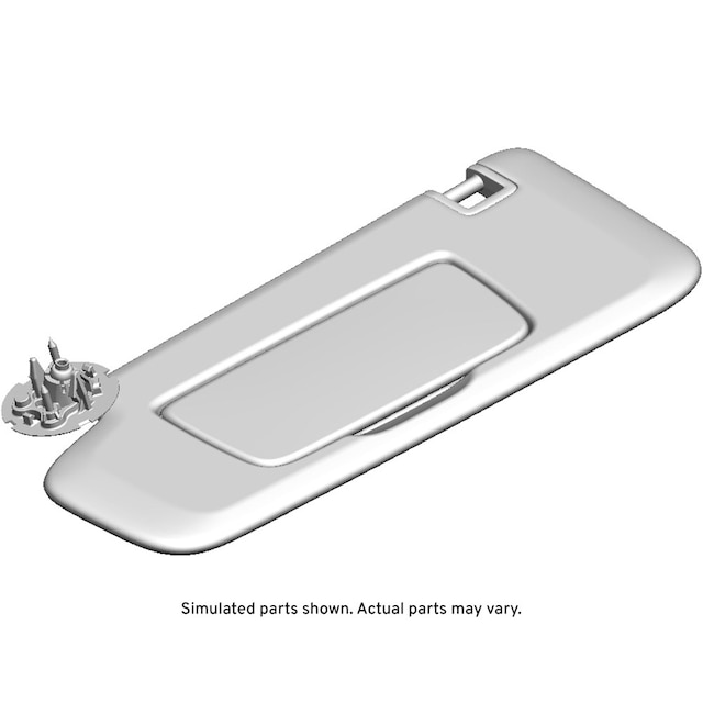 GM Genuine Parts Light Ash Gray Driver Side Sunshade