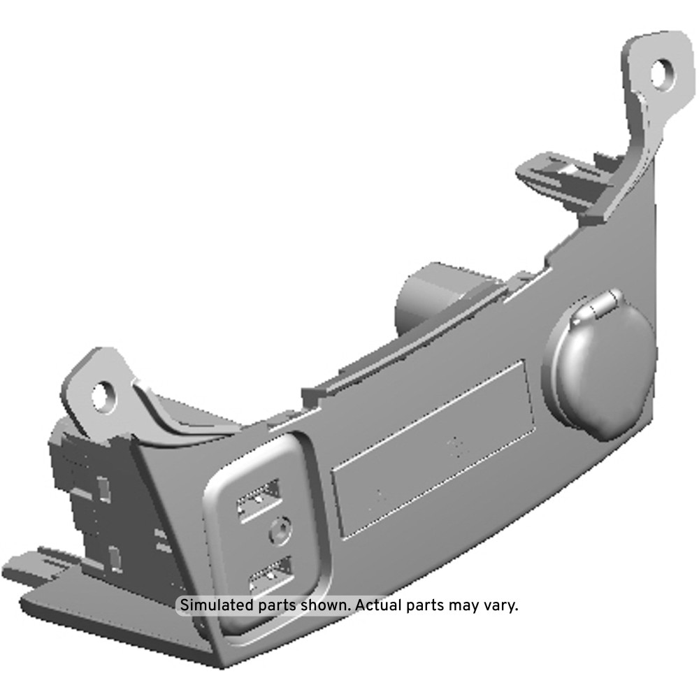 GM Genuine Parts Jet Black Front Floor Console Accessory Trim Plate