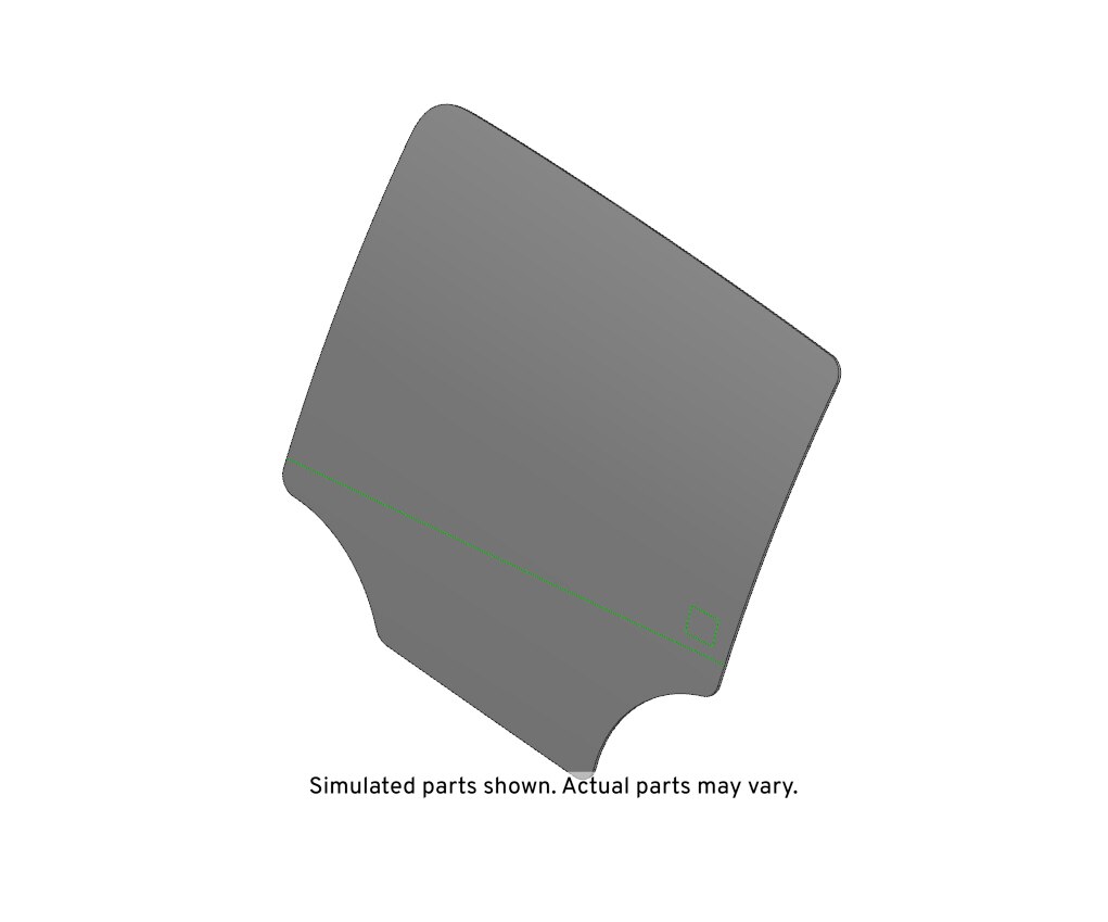 GM Genuine Parts Rear Driver Side Door Window