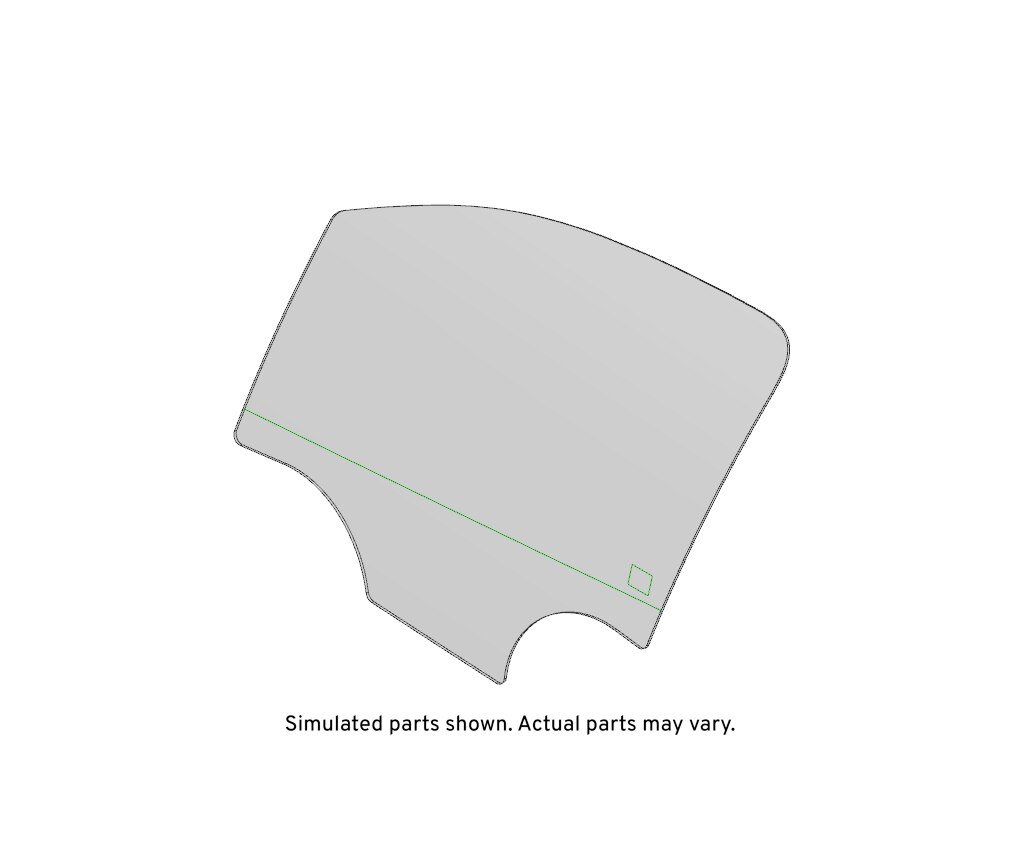 GM Genuine Parts Front Driver Side Door Window