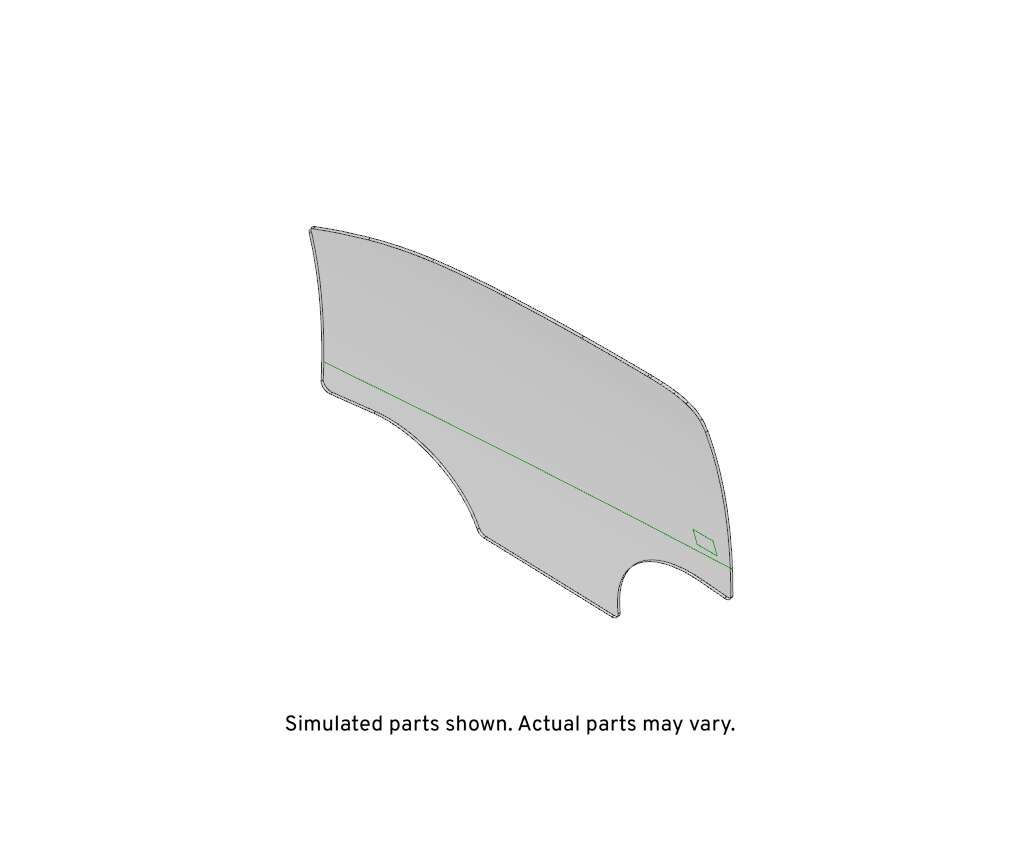 GM Genuine Parts Front Passenger Side Door Window