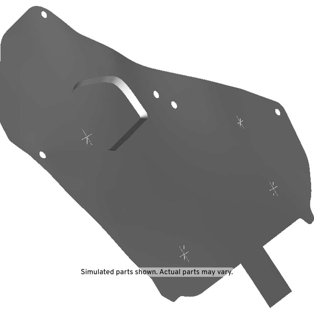GM Genuine Parts Rear Passenger Side Door Water Deflector