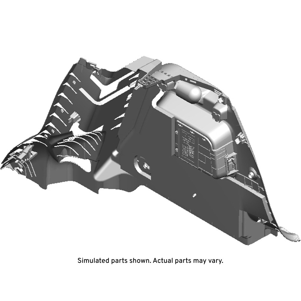 GM Genuine Parts Black Driver Side Quarter Lower Rear Trim Panel