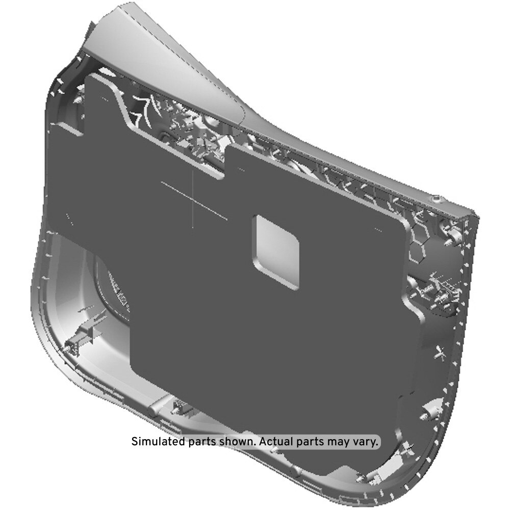 GM Genuine Parts Dark Galvanized Cool Passenger Side Door Interior Trim Panel