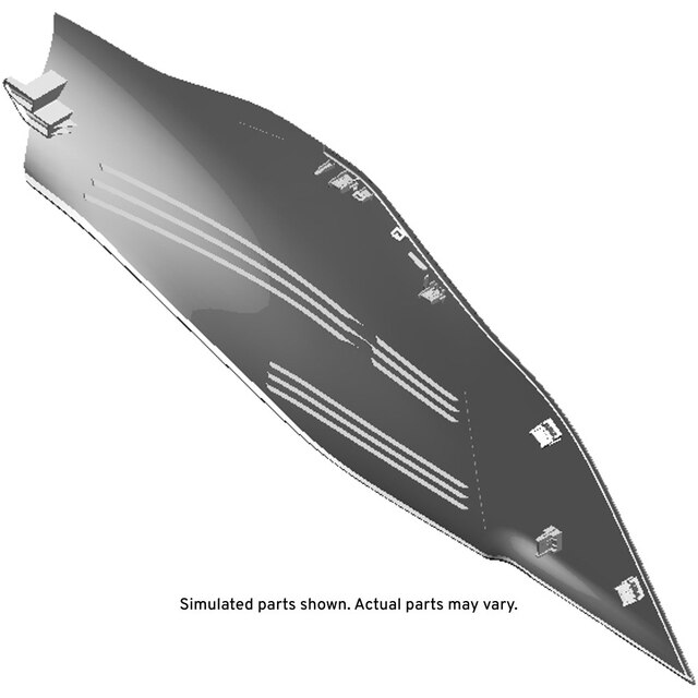 GM Genuine Parts Black Passenger Side Front Floor Console Extension Panel