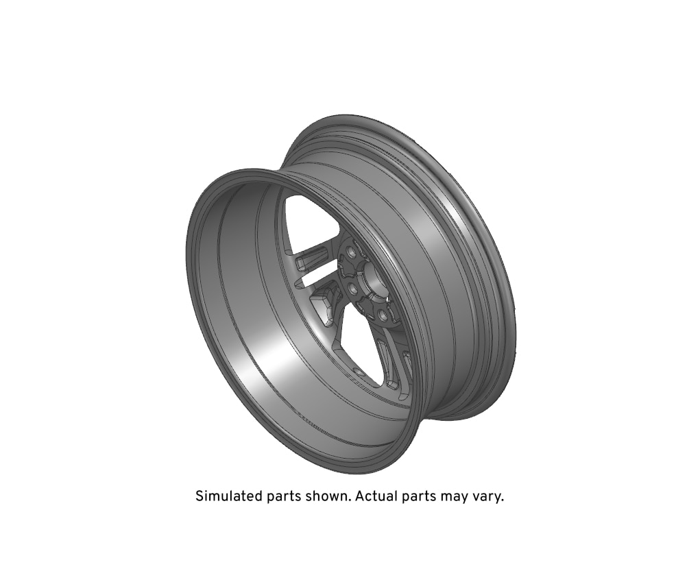 GM Genuine Parts 17x6.5in Aluminum Front and Rear Wheel