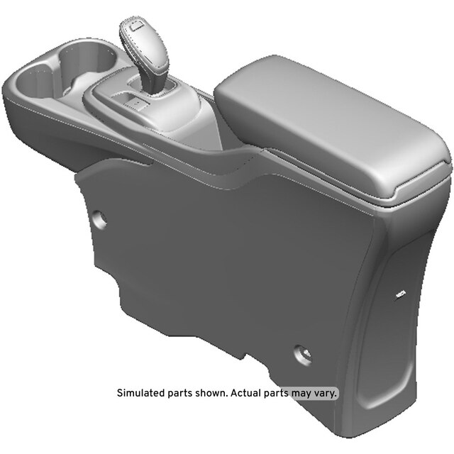 GM Genuine Parts Dark Galvanized Cool Rear Floor Console