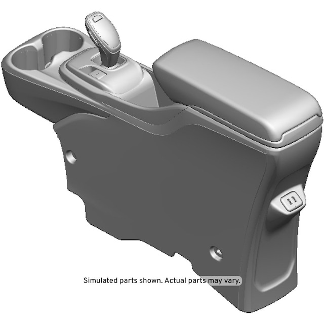 GM Genuine Parts Dark Galvanized Cool Rear Floor Console