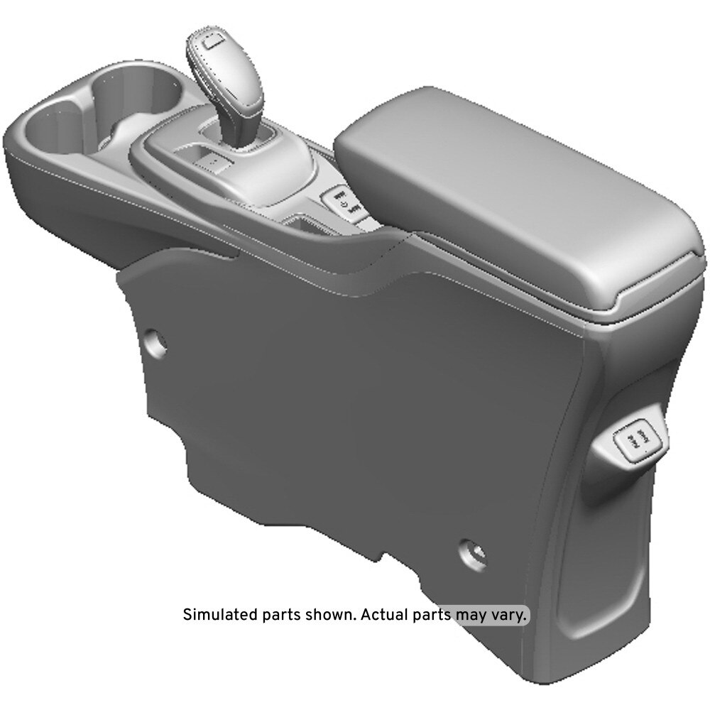 GM Genuine Parts Light Ash Gray Rear Floor Console