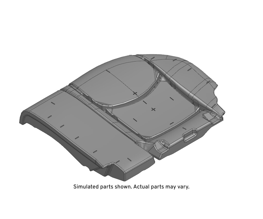 GM Genuine Parts Rear Passenger Side Seat Cushion Pad with Wire
