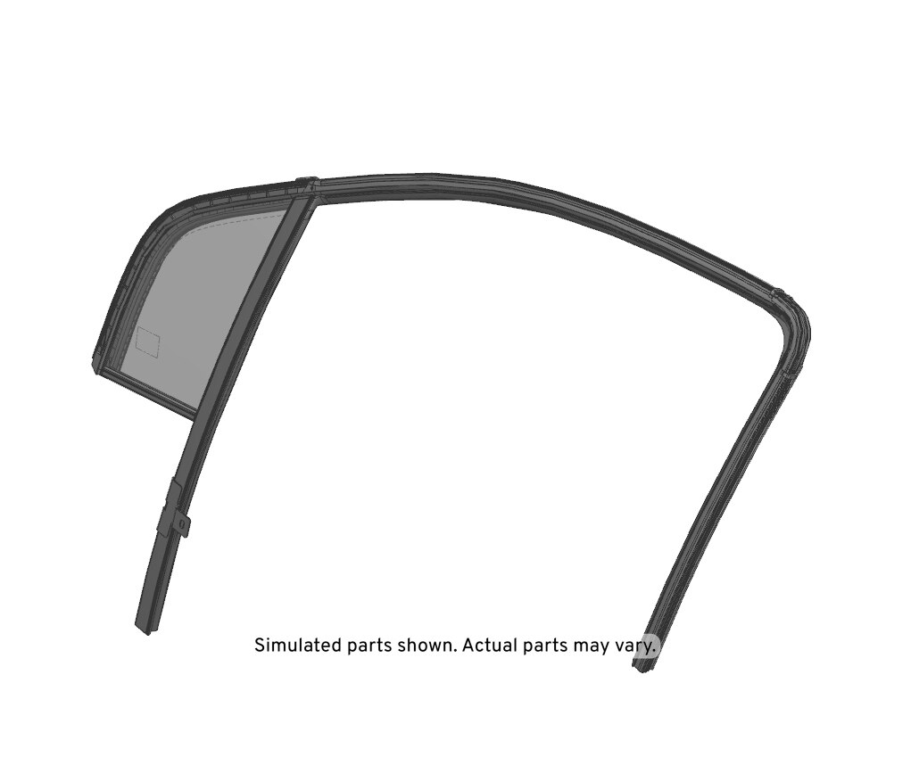 GM Genuine Parts Front Driver Side Door Window Weatherstrip