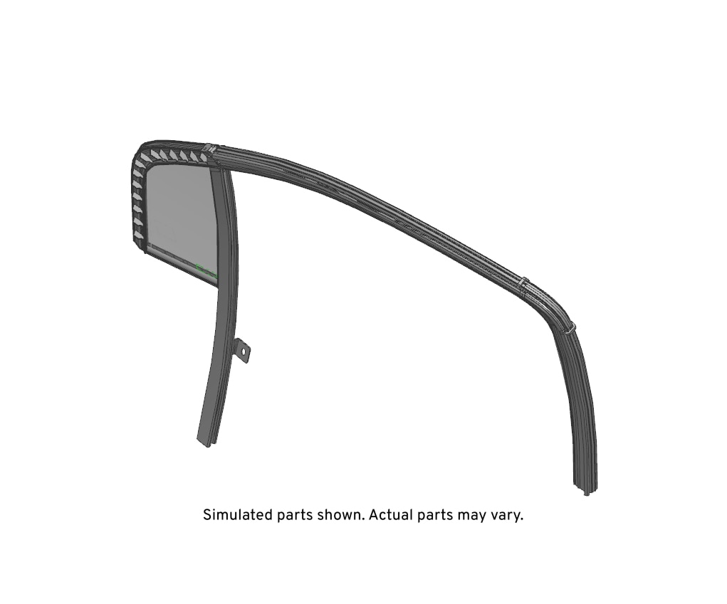 GM Genuine Parts Front Passenger Side Door Window Weatherstrip