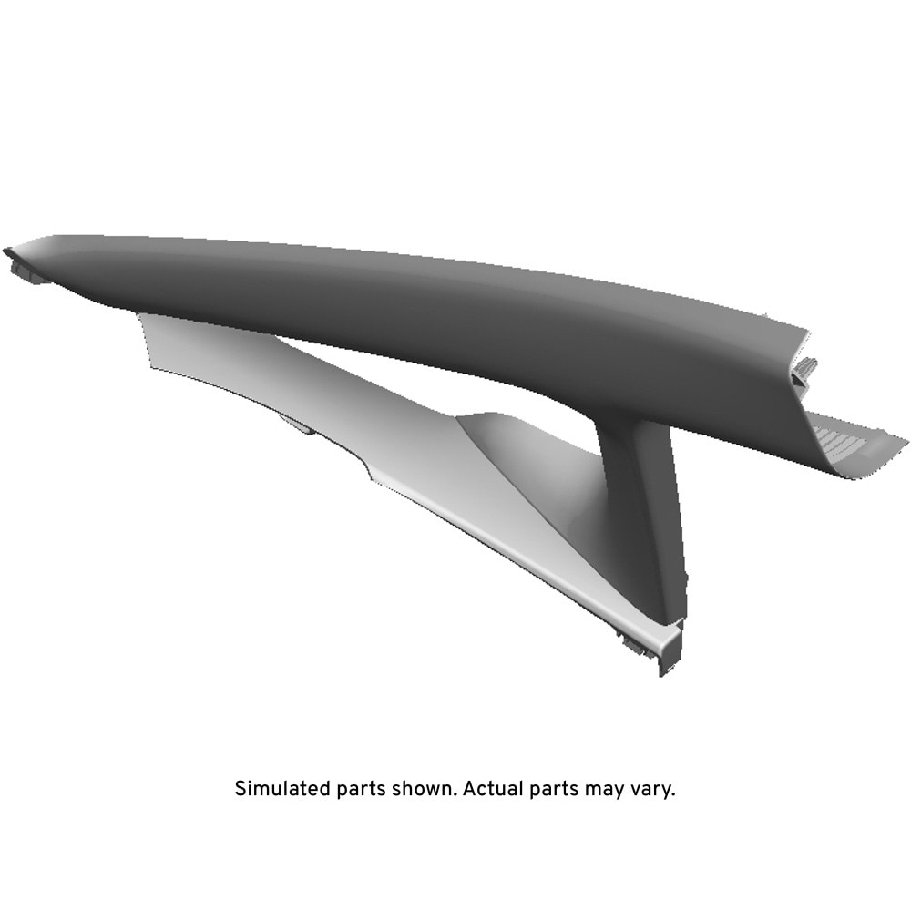 GM Genuine Parts Light Ash Gray Passenger Side Windshield Garnish Molding